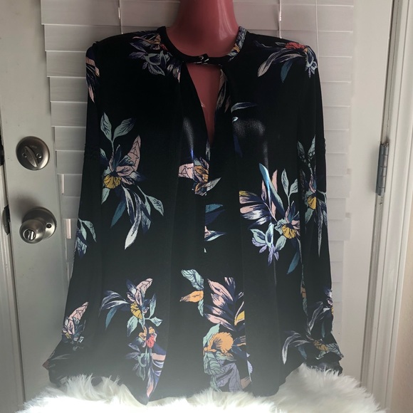 Free People | Electric Orchid Print Boho Swing Top - Picture 5 of 7